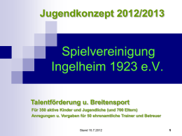Jugendkonzept - SpVgg Ingelheim 1923 e. V.