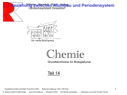 Teil 14: Atombau und Periodensystem - Wilhelm-Heinrich-Riehl