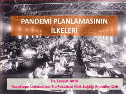 Pandemi Planlamasının İlkeleri - Hacettepe Üniversitesi Afet