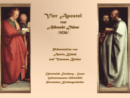 Vier Apostel von Albrecht Dürer (1526) - Universität Duisburg