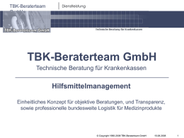 170 kb - Microsoft PowerPoint Präsentation - TBK