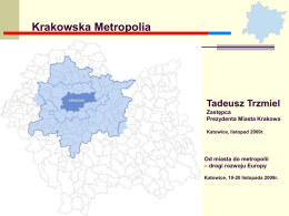 Kraków - Od miasta do metropolii – drogi rozwoju Europy