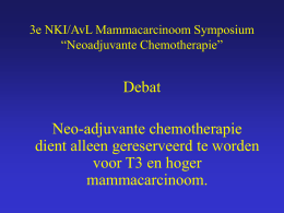 Neoadjuvante Chemotherapie