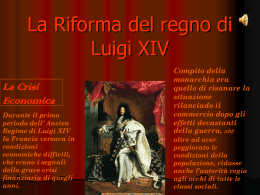 Luigi XIV: La riforma del regno - presentazione power point