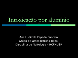 Intoxicação por alumínio - Sociedade Brasileira de Nefrologia