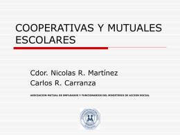 COOPERATIVAS Y MUTUALES ESCOLARES - coop