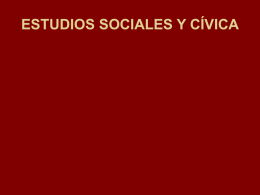 ESTUDIOS SOCIALES Y CÍVICA