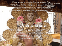 "Desde el retablo"sevillana "rociera".