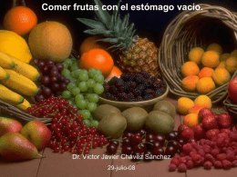Comer frutas con el estómago vacío