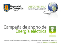 USO EFICIENTE DE ENERGIA - Universidad de Concepción