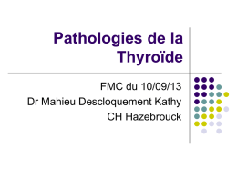 thyroide Dr Mahieu