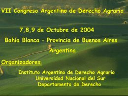 Franza, Jorge - Instituto Argentino de Derecho Agrario