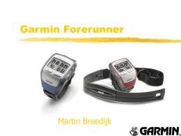 Garmin Forerunner - Train at distance
