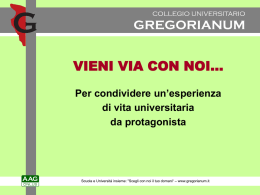 proposta - Collegio Universitario Gregorianum