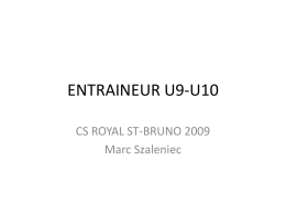 ENTRAINEUR U9-U10 - Soccer