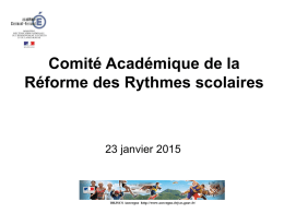 Comité Académique de la Réforme des Rythmes scolaires