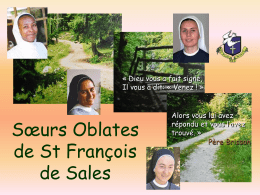 Les Sœurs Oblates de St François de Sales
