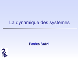 Présentation PowerPoint - La dynamique des systèmes