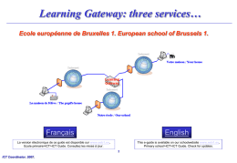 Voir le document - Ecole Européenne de Bruxelles I Uccle