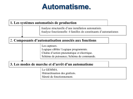 Présentation Automatisme - Site Automatique Polytech Tours