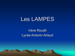 Les LAMPES - Sitelec.org
