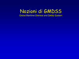 Nozioni di GMDSS Global Maritime Distress and