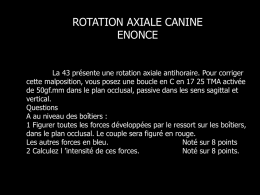 ROTATION AXIALE CANINE pps