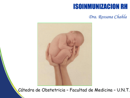 Isoinmunización RH - Facultad de Medicina