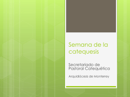 5.- tema 3 - Secretariado de Pastoral Catequética de Monterrey