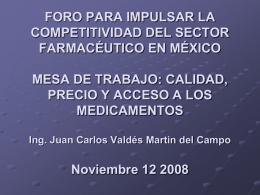 Ing. Juan Carlos Valdés Martin del Campo