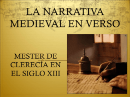 La narrativa épica medieval