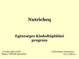 Nutricheq - Magyar Védőnők Egyesülete