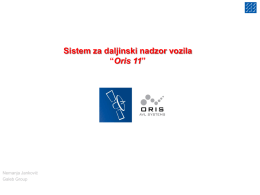ORIS 11 Presentation