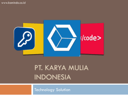 Presentation - PT. Karya Mulia Indonesia