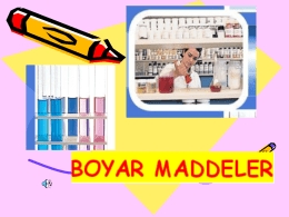Boyar Maddeler (Power Point)