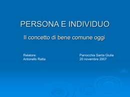 PERSONA E INDIVIDUO