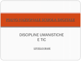 DISCIPLINE UMANISTICHE E TIC Formatore Margiotta Genoveffa (1).