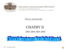 Chatby 2 - Association Nebi Daniel