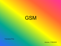 Sistemi radiomobili GSM