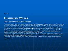 20.10.05 Hurrikan Wilma "Wilma" erreichte höchste Hurrikan