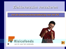 Verzekeren of niet? RF presentatie VO
