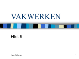 VAKWERKEN - TU Delft