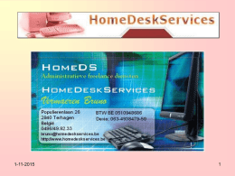 Wie is HomeDS? - HomeDeskServices