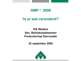 3. Dik Wolters (PDV) - Productschap Diervoeder