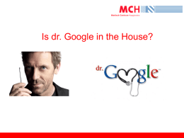 Tactiek bij dr. Google