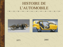 HISTOIRE DE L`AUTOMOBILE