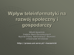 pps - Witold Kwasnicki - Uniwersytet Wrocławski