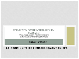 Formation contractuels Rouen Mars 2013