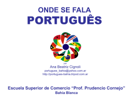 Onde se fala português? - Português em Bahia Blanca