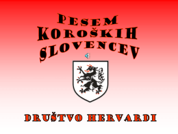 Pesem koroskih Slovencev